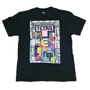 Men's Tetris Graphic Short Sleeved T-Shirt, Size Large, 100% Cotton